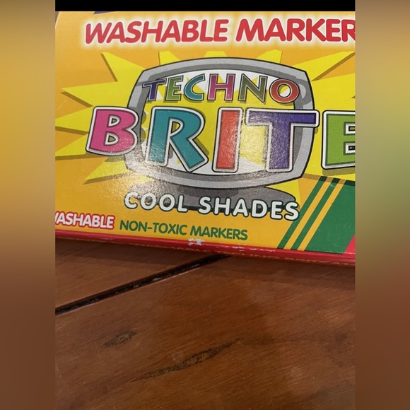 VTG & RARE Crayola Techo Brite markers - Picture 6 of 9